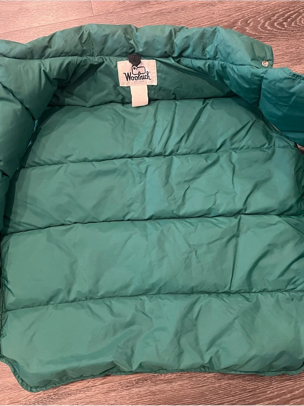 Woolrich Green Puffer Vest